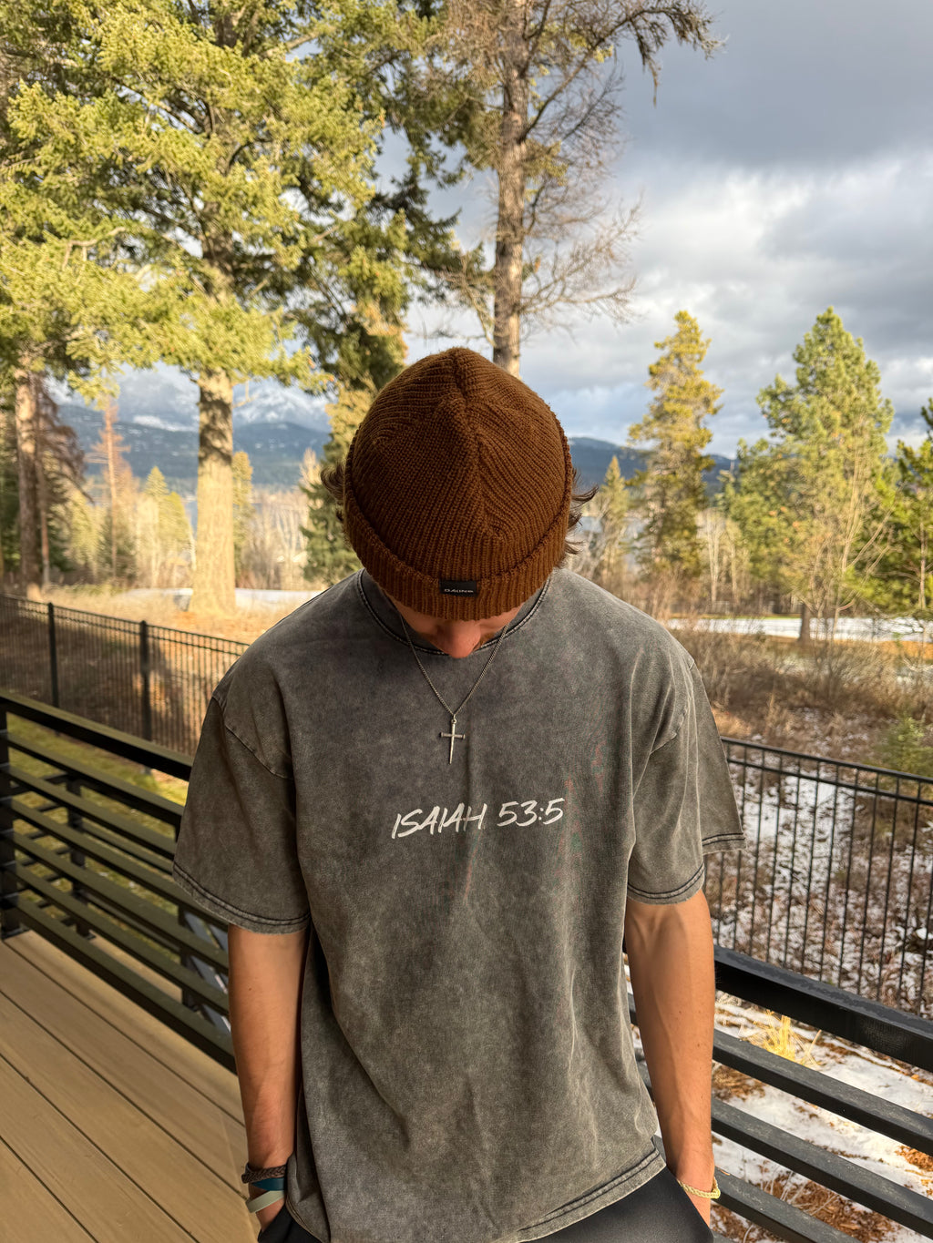 Isaiah 53:5 Grey T-Shirt