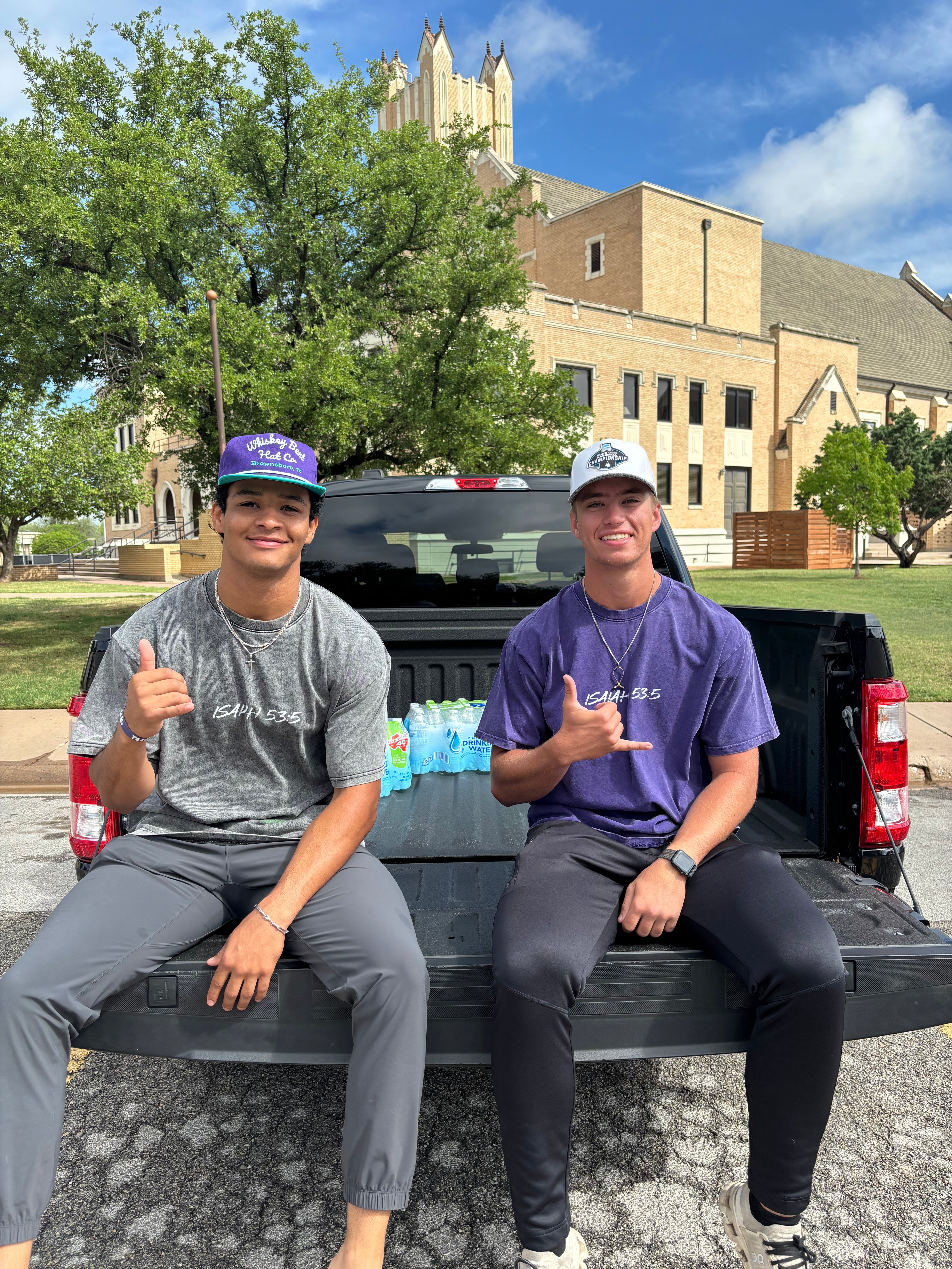 Isaiah 53:5 Purple T-Shirt